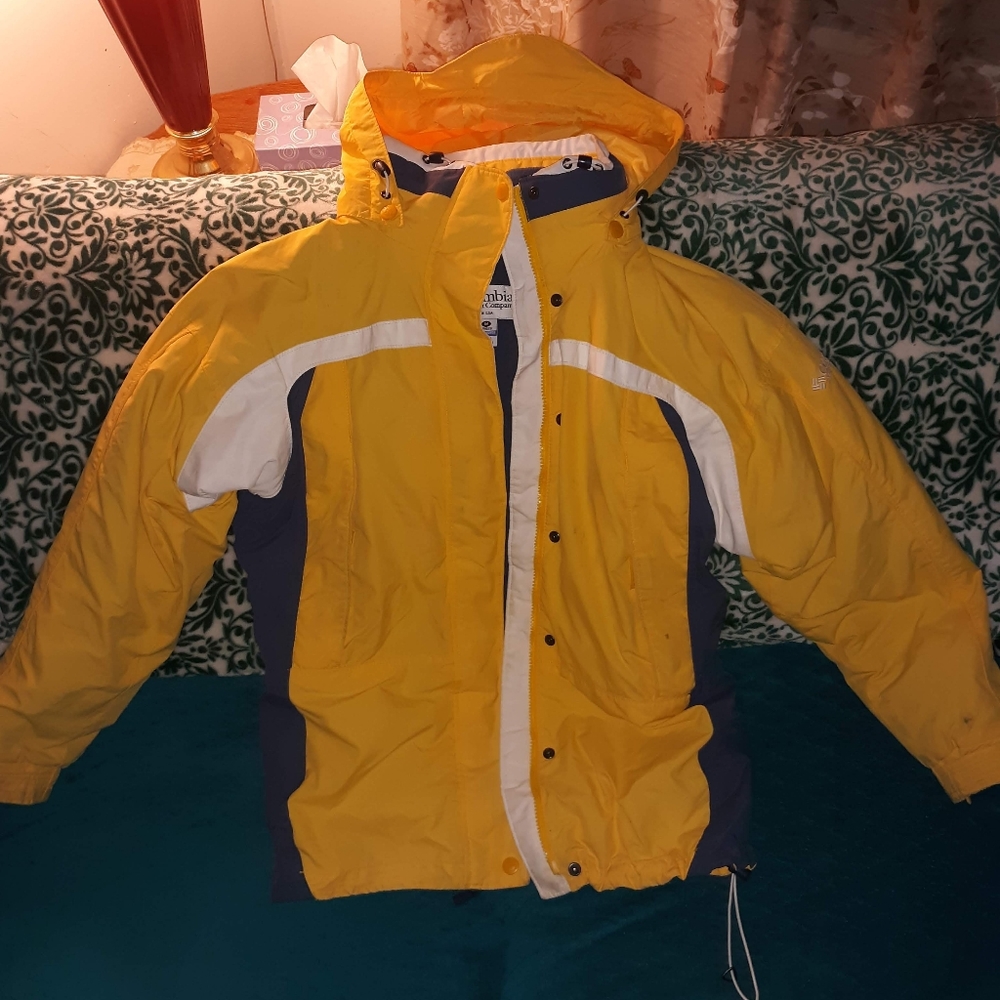 Yellow Columbia 3 in 1 winter coat